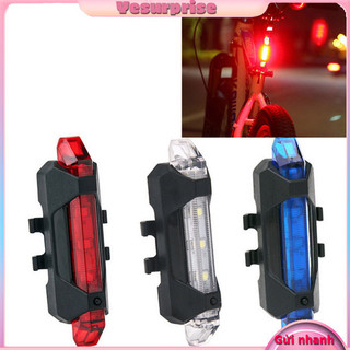 Yesurprise Đèn xe đạp LED Đèn hậu chống nước Đèn hậu phía sau Cảnh báo an toàn Đèn đi xe đạp Đèn sạc USB