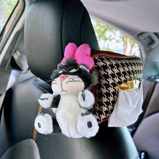 Lucifer Cat Car Tissue Box Cute Tissue Box Armrest Box Car Interior Ornaments Car Hanging Tissue Box ljs1
