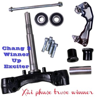 Chảng 3 phuộc trước + bạc đạn + bộ canh cốt Pass up winner ex150