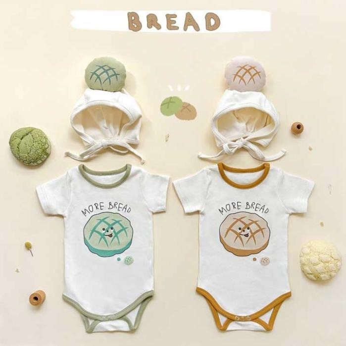 SSASHIMIIBABY Set Ikii bánh mì tròn Hàn Quốc hot trend 2024 dễ thương cho bé