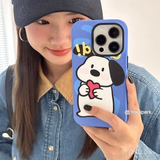 Ins Niche Hoạt Hình Chú Chó Dễ Thương Thích Hợp Cho iPhone15 / 14promax Ốp Điện Thoại iPhone13 / 12 Nữ 11 XJAO