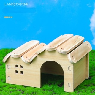 Nhà hamster bằng gỗ đồ cho hamster nhà cho chuột hamster gỗ nguyên khối xích đu đồ chơi cho hamster đồ trang trí