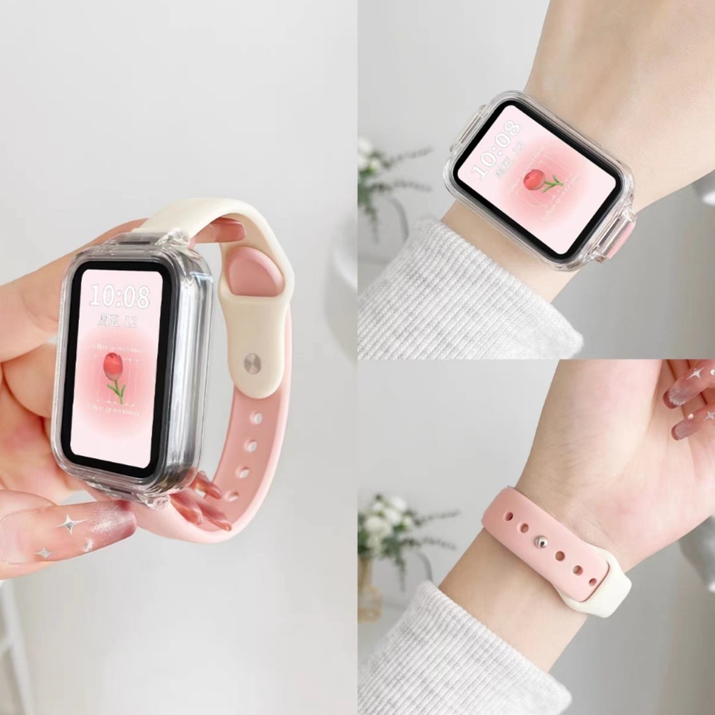 Ốp Lưng + Dây Đeo Silicon 12 Mm Cho Xiaomi Mi Band 8 Pro TPU Ốp Lưng Thay Thế Vòng Tay Cho Mi Band 8