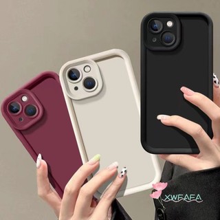 Ốp Điện Thoại Bảo Vệ Màu Trơn Đơn Giản Cho OPPO A96 A76 A55 A54 A31 A17 A17K A16 A16S A15 A15S A12 A12e A9 A5 2020 A7 AX7 A5S AX5 A3S Dày Túi Khí Chống Sốc Mặt Sau Mềm
