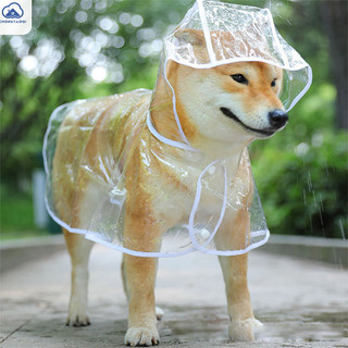 Áo mưa cho chó trong suốt Chó nhỏ Trung bình chó lớn Thú cưng ánh sáng chống thấm nước poncho