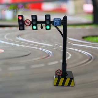 MagiDeal Phụ kiện đồ chơi giao thông thu nhỏ Đèn báo đường phố Đèn giao thông cho mô hình Học tập kiến thức giao thông