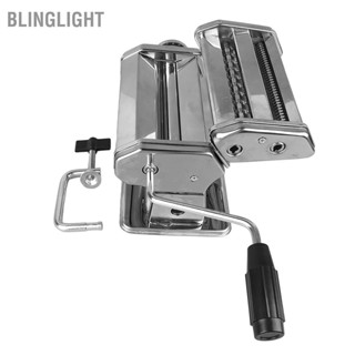 Blinglight Máy làm mì quay tay bằng thép không gỉ cán bột 7 cài đặt độ dày 0 5‑2 5mm