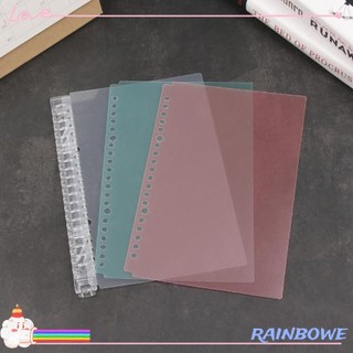 Bìa kẹp tài liệu khổ A5/ B5 làm bằng nhựa trong suốt nhiều màu thời trang