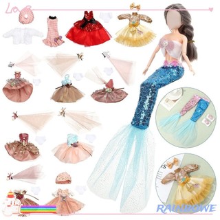 Đầm đồ chơi búp bê nhiều màu sắc xinh xắn 30cm
