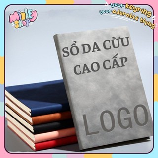 Sổ Tay Ghi Chép Mini Bìa Da PU A6-A5 200 Trang Cao Cấp Giấy Dày 80gsm Không Lem Mực Notebook Tập Lên Kế Hoạch -Minkey