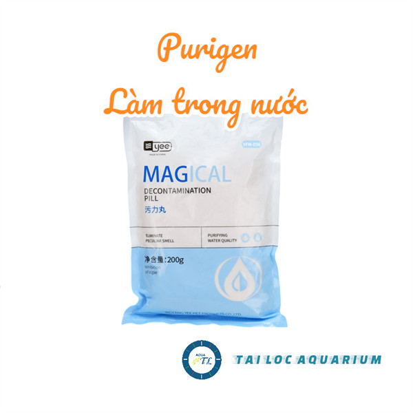 Vật liệu lọc nước: Túi Purigen hấp thụ màu (đá, lũa, cát, vll , ...) hãng Yee