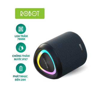  Loa Bluetooth ROBOT RB120S 15W Kháng Nước IPX7 Đèn Led RGB - Hỗ Trợ Thẻ Nhớ AUX Âm Bass Mạnh 