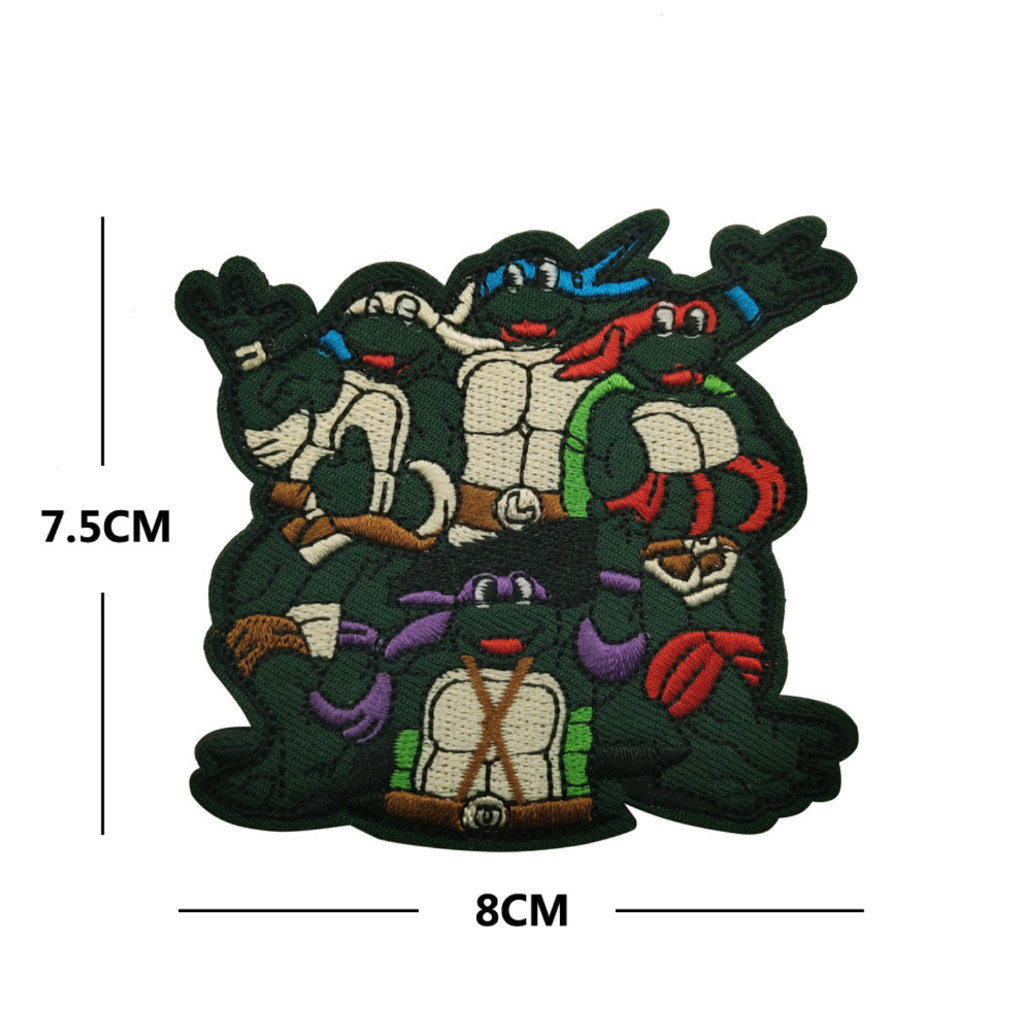 Patch_velcro miếng dán Ninja Rùa_tactical