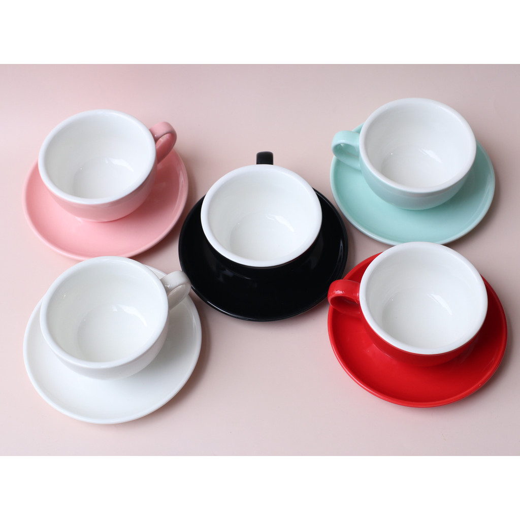 BỘ TÁCH CAPPUCCINO 250ML – HỒNG
