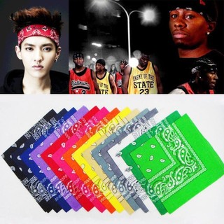 Unmegoni Khăn quấn đầu Bandana vải cotton thời trang cho nam