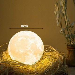 Đèn LED Để Bàn Hình Mặt Trăng 8cm