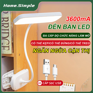 Đèn led kẹp bàn bảo vệ mắt khi học tầm nhìn đèn học bảo vệ mắt có thể sạc lại dành cho học sinh