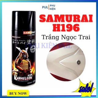 Sơn samurai màu trắng ngọc H196 làm mới đẹp xe bám tốt chống gỉ sét hàng chính hãng