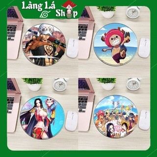 Miếng lót chuột hình tròn Anime/Manga One piece - Đảo Hải Tặc - Hàng cao cấp từ cao su thiên nhiên (24 x 20 x 0.2)