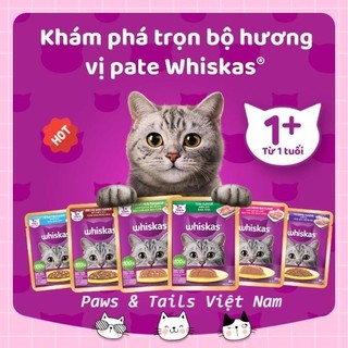 WHISKAS Thức Ăn Cho Mèo Trưởng Thành Dạng Sốt 80g (Hỏa Tốc Vũng Tàu)
