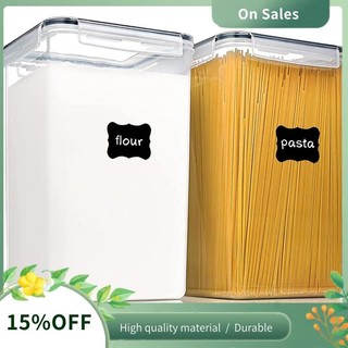 2 hộp bảo quản thực phẩm lớn có nắp kín hơi 6.5l, dùng cho bột, đường, cung cấp nướng bánh và bảo quản thực phẩm khô