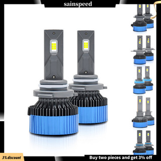 Sainspeed 2 chiếc p12 đèn pha led 300w 60000lm 6000k siêu sáng 15000rmp bộ đèn pha tản nhiệt nhanh ip68
