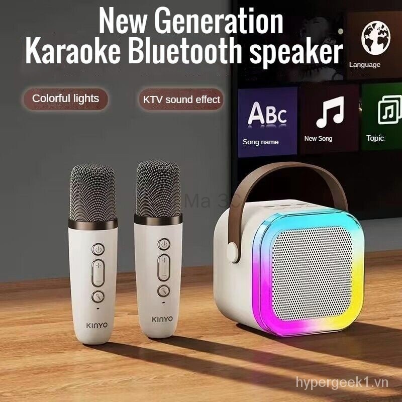 Loa Karaoke Không Dây Bluetooth MỚI Có Mic Không Dây K12 Gia Đình Chuyên Nghiệp Cao Cấp Hát KTV Âm Thanh Loa Siêu Trầm Thẻ Ngoài Trời Loa Có Micro Mini