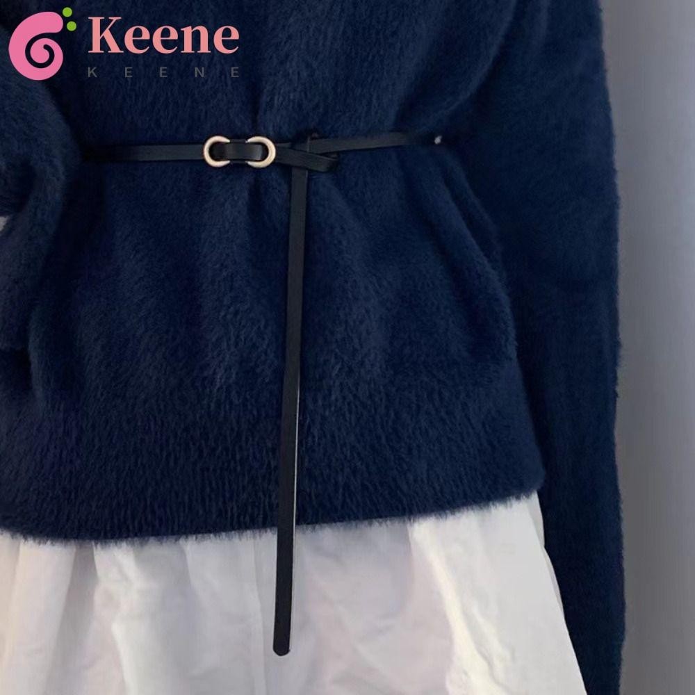 Keene Khóa Kim Loại Dây Thắt Lưng Thiết Kế Sang Trọng Cổ Điển Quần Đầm Thắt Lưng