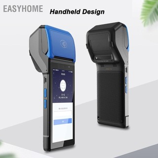 Easyhome máy in hóa đơn nhiệt pos cho android 4g wifi di động bluetooth cầm tay pda nhà hàng