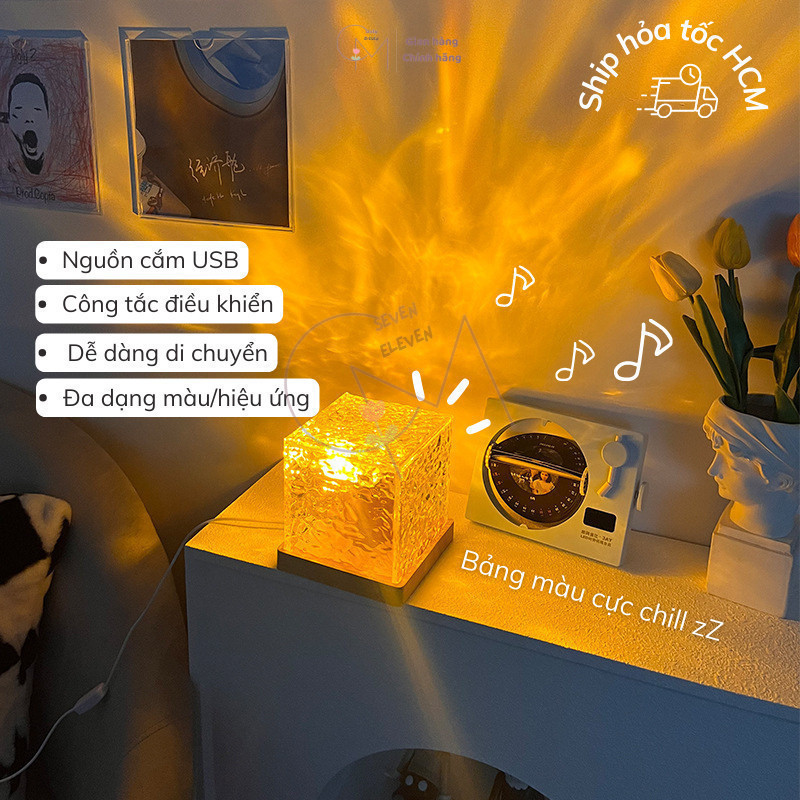 Đèn Ngủ 16 Màu Ngọn Lửa CM7-11 – Thiết Kế Độc Lạ Cho Mọi Phòng