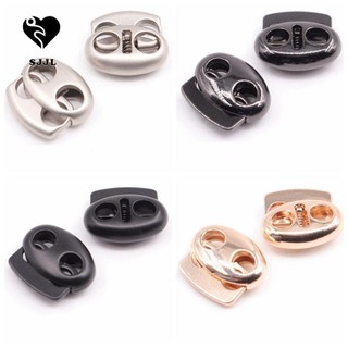 Sjjl Dây Khóa Nút Chặn DIY Cho 4-5.6mm 2 Lỗ Paracord Khóa Lò Xo Thể Thao Hàng May Mặc Accessoies Dây Rút Trang Phục Khóa Dây Kẹp