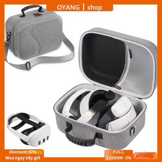 Hộp đựng OYang Hộp đựng du lịch di động Túi đựng tai nghe chơi game có dây đeo vai Tương thích cho Meta Quest 3 VR