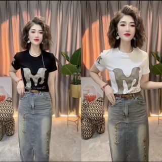 Áo thun Cotton nữ, giản dị, cỡ lớn