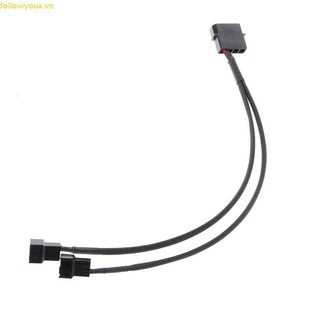 Cáp chuyển đổi nguồn quạt Fol PWM 1 đến 2 4 chân Molex Nam sang 3 chân Đầu nối PWM 4 chân
