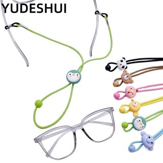 YUDESHUI Dây đeo kính cổ treo, Dây buộc kính chống thất lạc đàn hồi, Dây đeo kính mắt Dây đeo kính hoạt hình chống trượt Dây bé gái bé trai