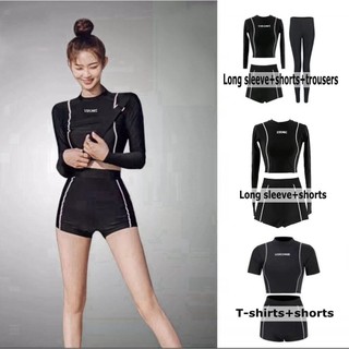 Đồ bơi nữ Boxer dài tay Bảo thủ Đồ bơi đi biển gợi cảm Bộ đồ lặn