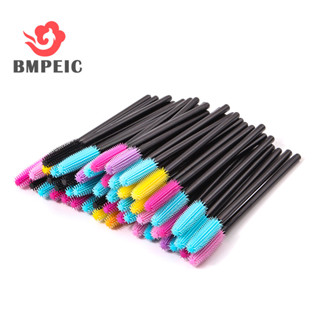 Bmpeic 50 Chiếc Silicon Mascara Cây Đũa Phép Applicator Dùng Một Lần Lông Mi Lược Làm Đẹp Trang Điểm Bàn Chải Cho Nữ Lông Mi Nối Dài Dụng Cụ Mới