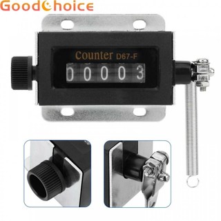 Mechanical Counter Manual Resettable 5 Digit Mechanical Counter D67-F 1pcs
