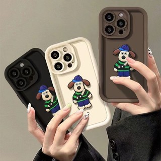 Hoạt Hình Hoạt Hình Dễ Thương Ba Chiều Shopkeeper Chó Thích Hợp Cho iPhone13promax Vỏ Điện Thoại Apple 15 14 12mini 11 XR XSmax 7plus 8plus Vỏ Bảo Vệ Silicon Chống Sốc
