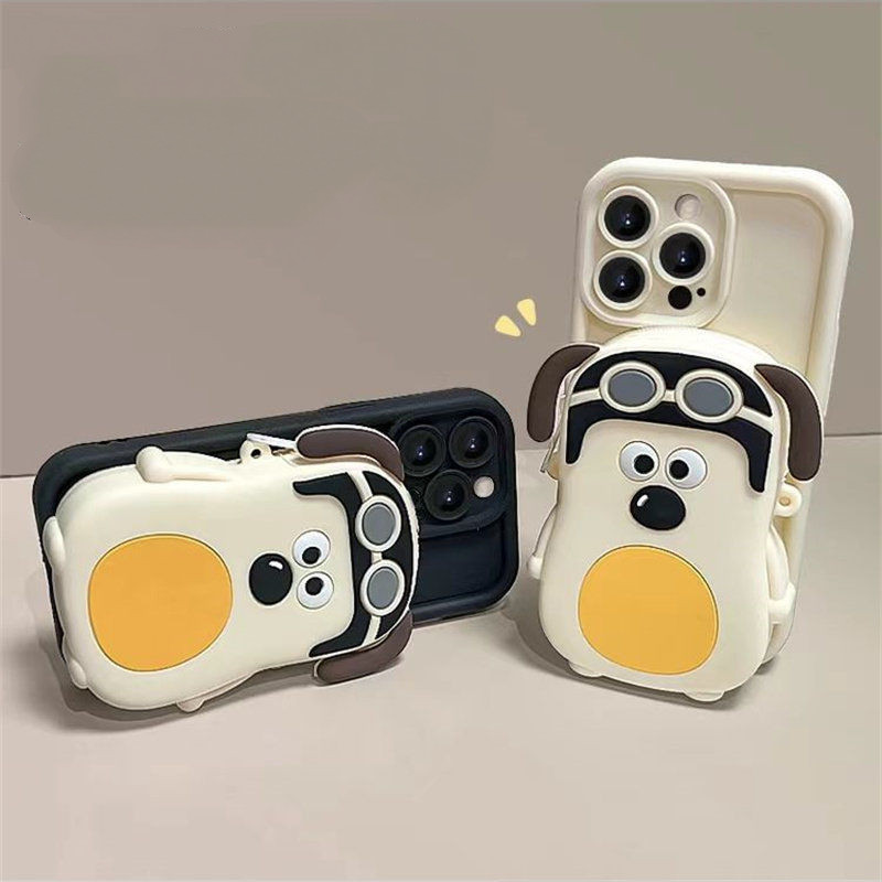 Thích Hợp IPhone 13 Pro Max IPhone 14 15 Pro Max Ốp Lưng Điện Thoại IPhone 11 12 Pro Max X XR XS Max SE 7 Plus 8 Plus Big Dog Pocket Thiết Kế Thú Vị Convinient