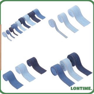 Cuộn vải jean làm nơ trang trí
