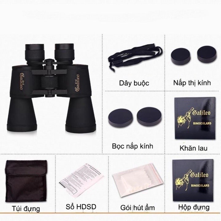 [Mã INBAU404 giảm 40K đơn 249K] Ống Nhòm 2 Mắt KAW Galileo KAW 20x50, Nhìn Xa Đến 2KM, Độ Phóng Đại 20 Lần - Lỗi Đổi 1-1 | BigBuy360 - bigbuy360.vn