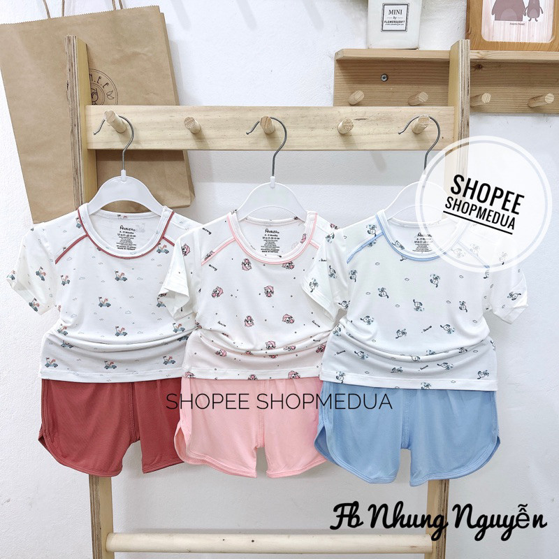 [Avaler] Bộ cộc tay cho bé hãng avaler chất liệu sợi tre