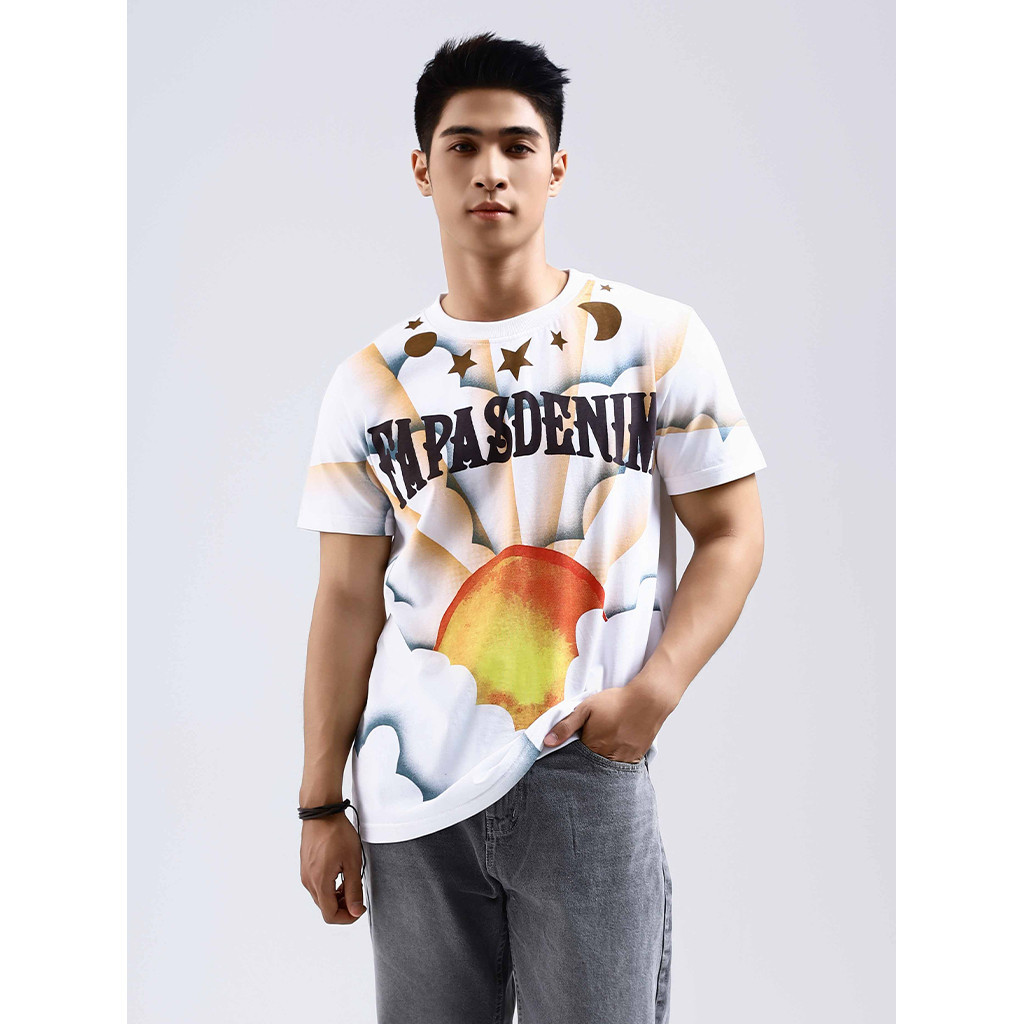Áo Thun Ngắn Nam Chất Cotton Thoáng Mát FAPAS Heaven