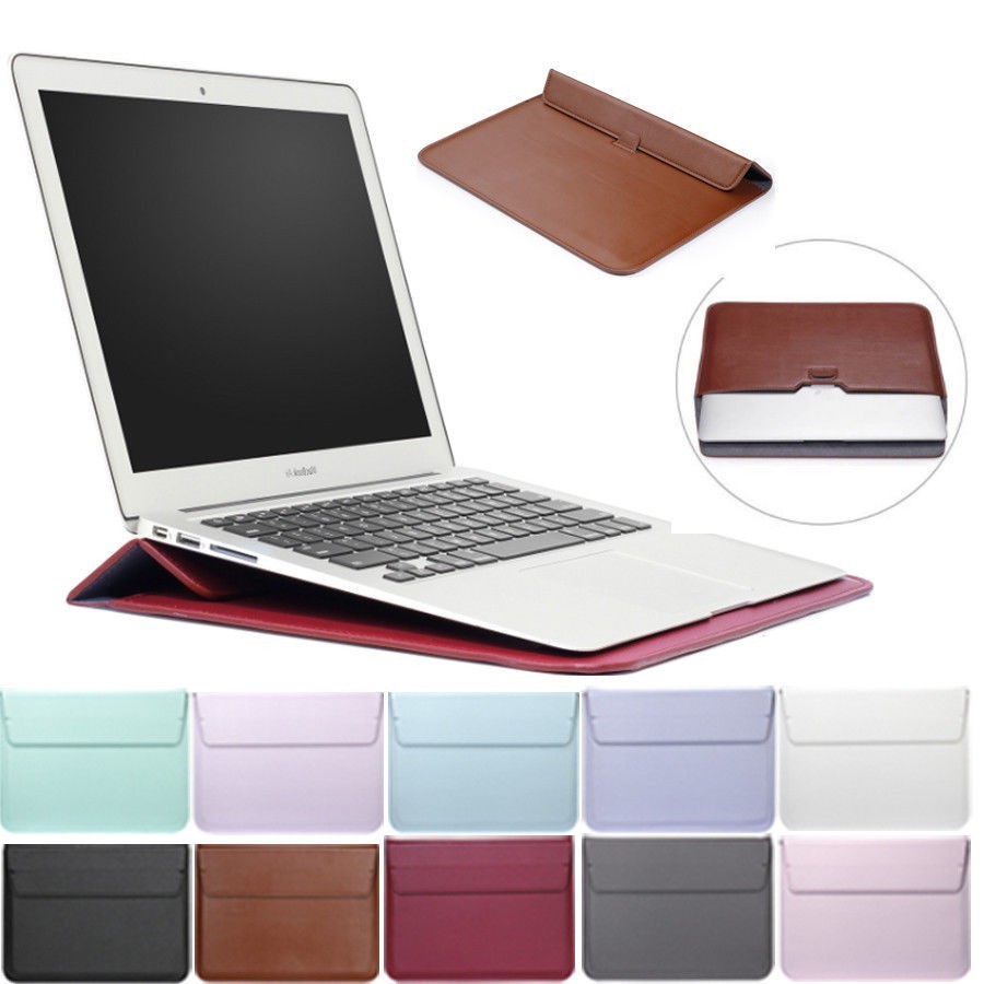 Dành cho MacBook Pro 13-in. (M1, 2020) A2338 Túi Khí Túi Laptop Chống Logo Bầu Trời Chống Sốc Bao Da PU Cho Macbook