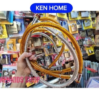 Khóa xe dây cáp bọc nhựa cỡ lớn giá siêu rẻ KEN HOME
