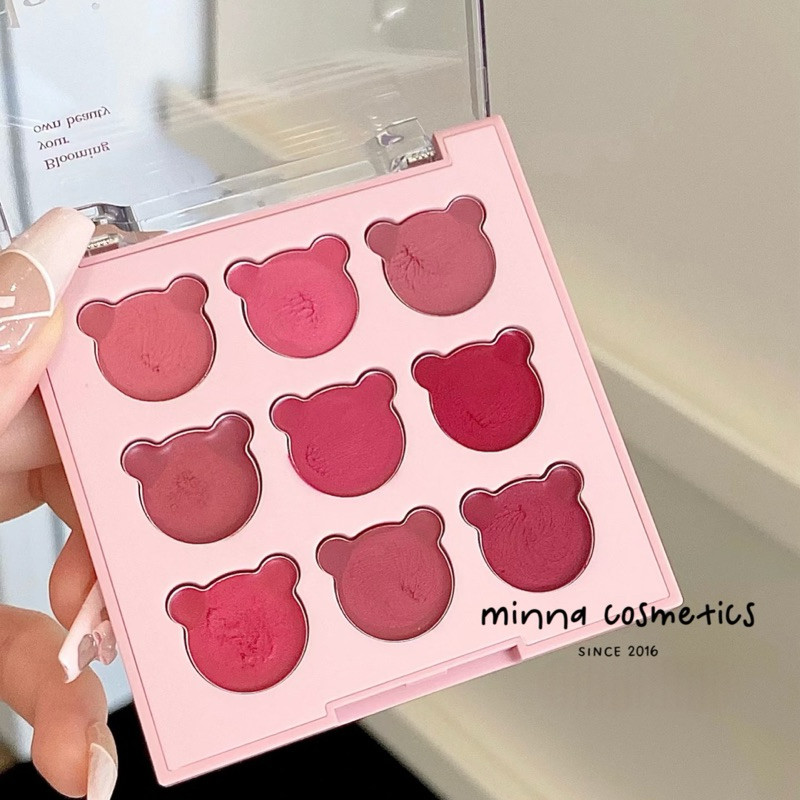 [ƯU ĐÃI SHOP MỚI] [Dasique] Bảng Son Kem Bùn Lì Dasique Lips & Cheek Pallete 9 Colors