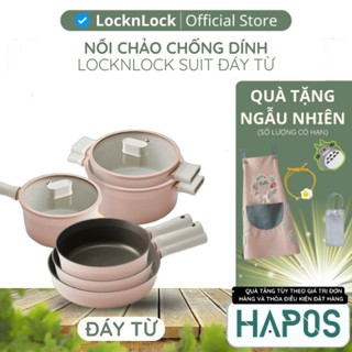 Nồi chảo chống dính bếp từ Suit IH LocknLock Chính hãng, có tay cầm cách nhiệt tốt, nhiều dung tích - HAPOS KIDS