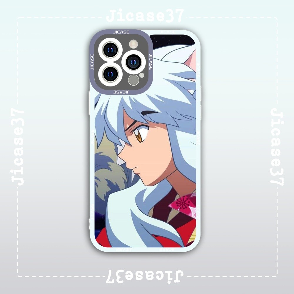Ốp lưng iPhone Cạnh Vuông Samsung Xiaomi Oppo Chủ đề anime Inuyasha Khuyển dọa xoa