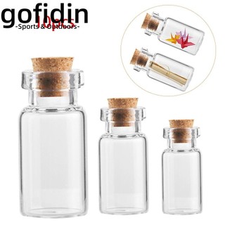 gofidin 10 Lọ Điều Ước Rỗng Trong Suốt Cỡ Nhỏ Kèm Nút Bần Bằng Thủy Tinh